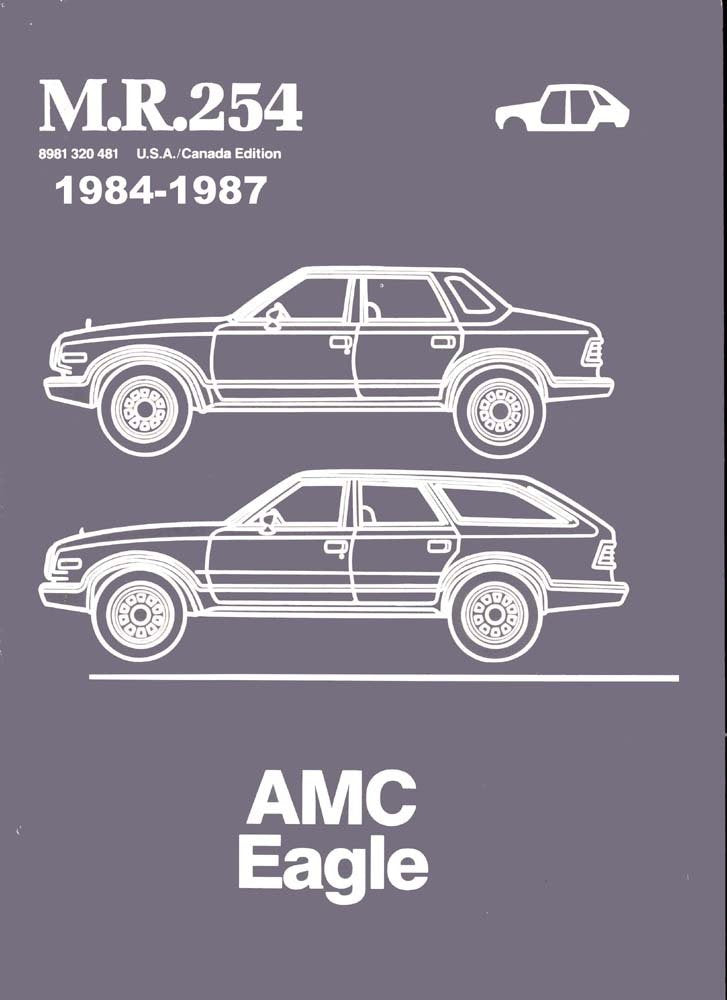 bishko automotive literature 1984 1985 1986 1987 AMC Eagle Shop Service Repair Manual Engine Drivetrain OEM