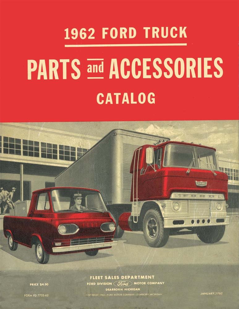 bishko automotive literature 1962 Ford Truck Part Numbers Book List Catalog Interchange Drawings
