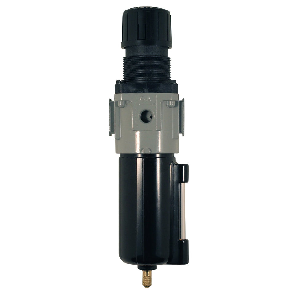 Milton 1110-1 3/8" NPT Metal Piggyback Filter Regulator