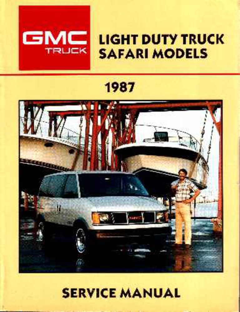 bishko automotive literature 1987 GMC Safari Van Shop Service Repair Manual Book Engine Drivetrain Electrical