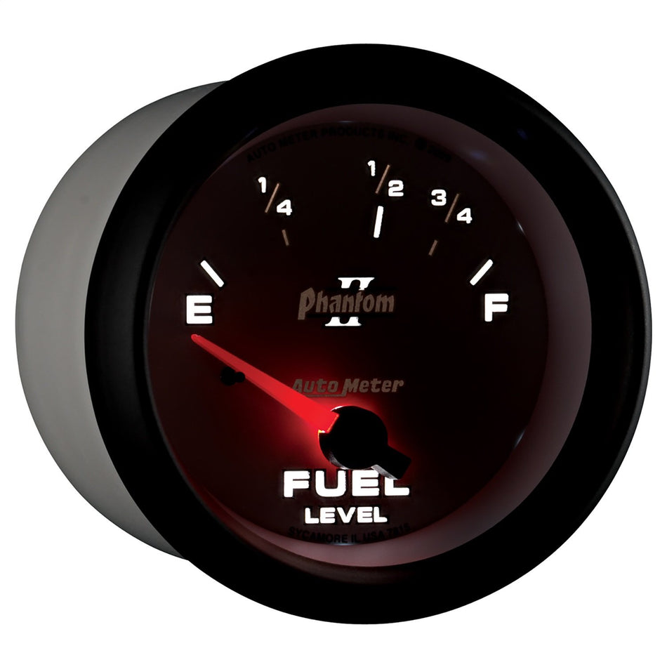 Auto Meter 7815 Phantom II 2-5/8 73 E/ 10 F Short Sweep Electric Fuel Level Gauge