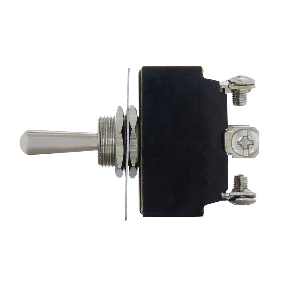 United Pacific 40003 6 Pin, 10Amp - 125Volts. 6Amp - 250Volts, On - Off - On Metal Toggle Switch W/ 6 Screw Terminals