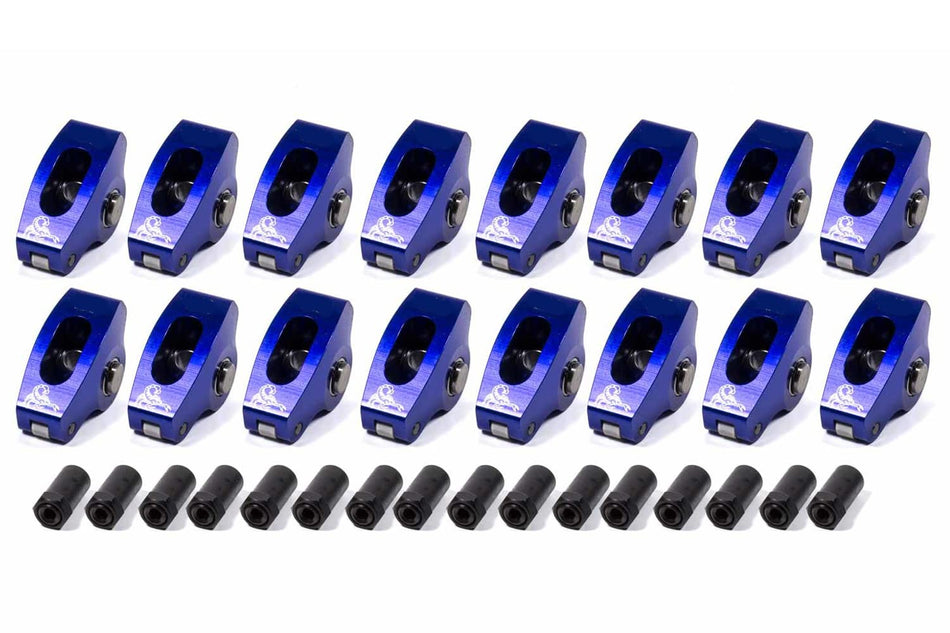 Scorpion Racing 1013 1.6 SBC 7/16 .150 Offset Blue Race Series Rocker Arms Set of 16