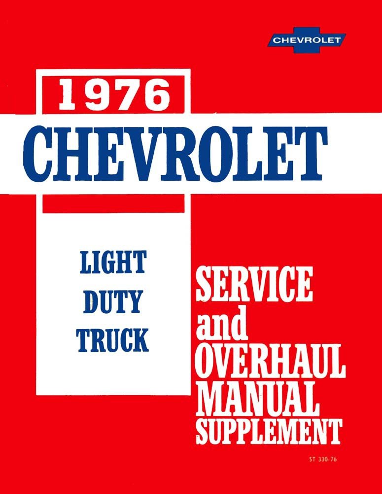 bishko automotive literature 1976 Chevy GMC C/K 10-30 Light Truck Shop Service Repair Manual Engine