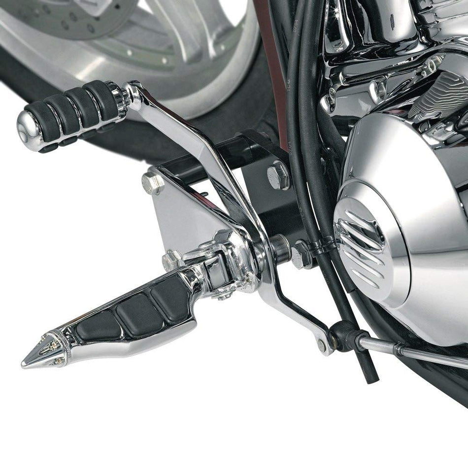 Kuryakyn 8851 Motorcycle Foot Control: Round Shift & Brake Peg Cover for Kawasaki, Suzuki, Yamaha Motorcycles, Chrome, Pack of 1