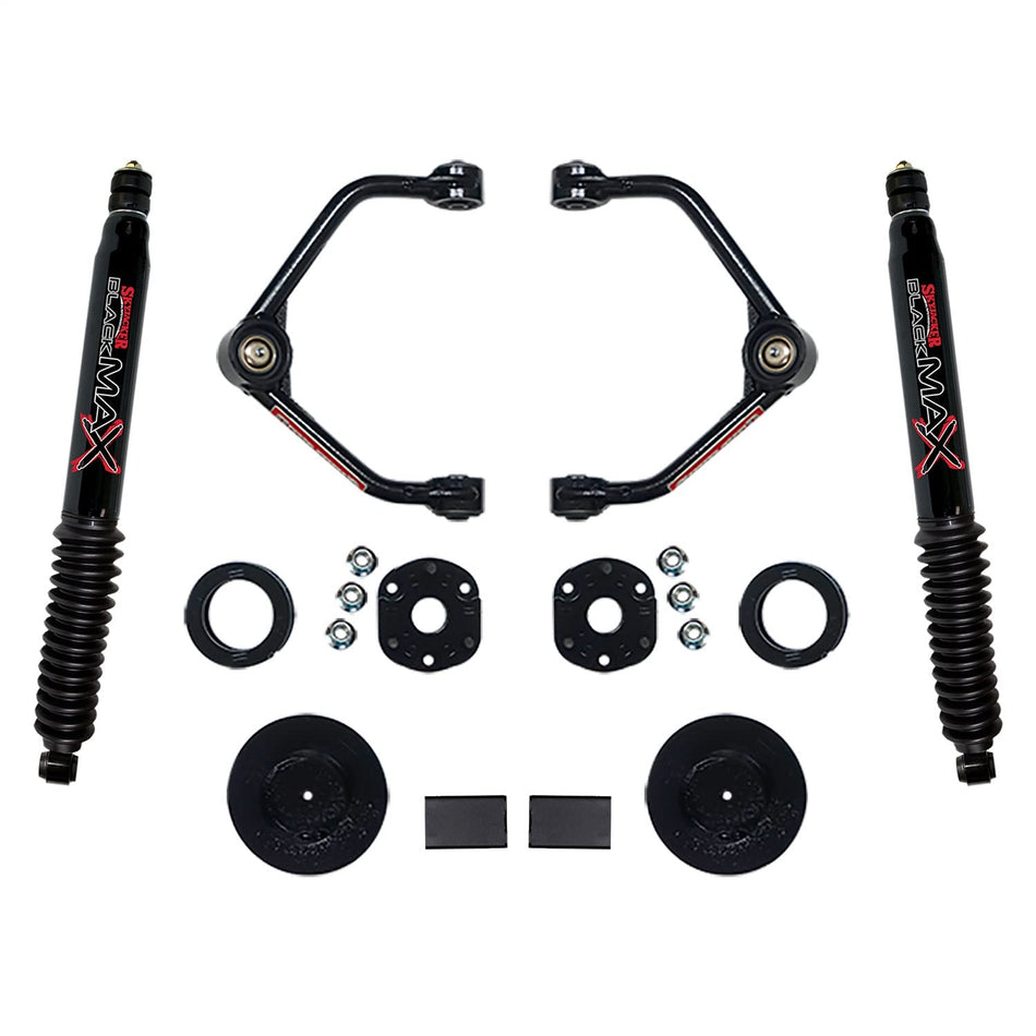 Skyjacker R1930PB Suspension Lift Kit; 3 in. Lift; Black Max Shocks;