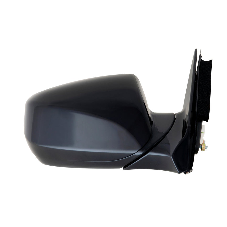 Fit System - 65025Y Passenger Side Mirror for Hyundai Santa Fe Sport, Black, PTM Cover, Foldaway, w/o Memory, w/o Blind spot Detection, Heated Power