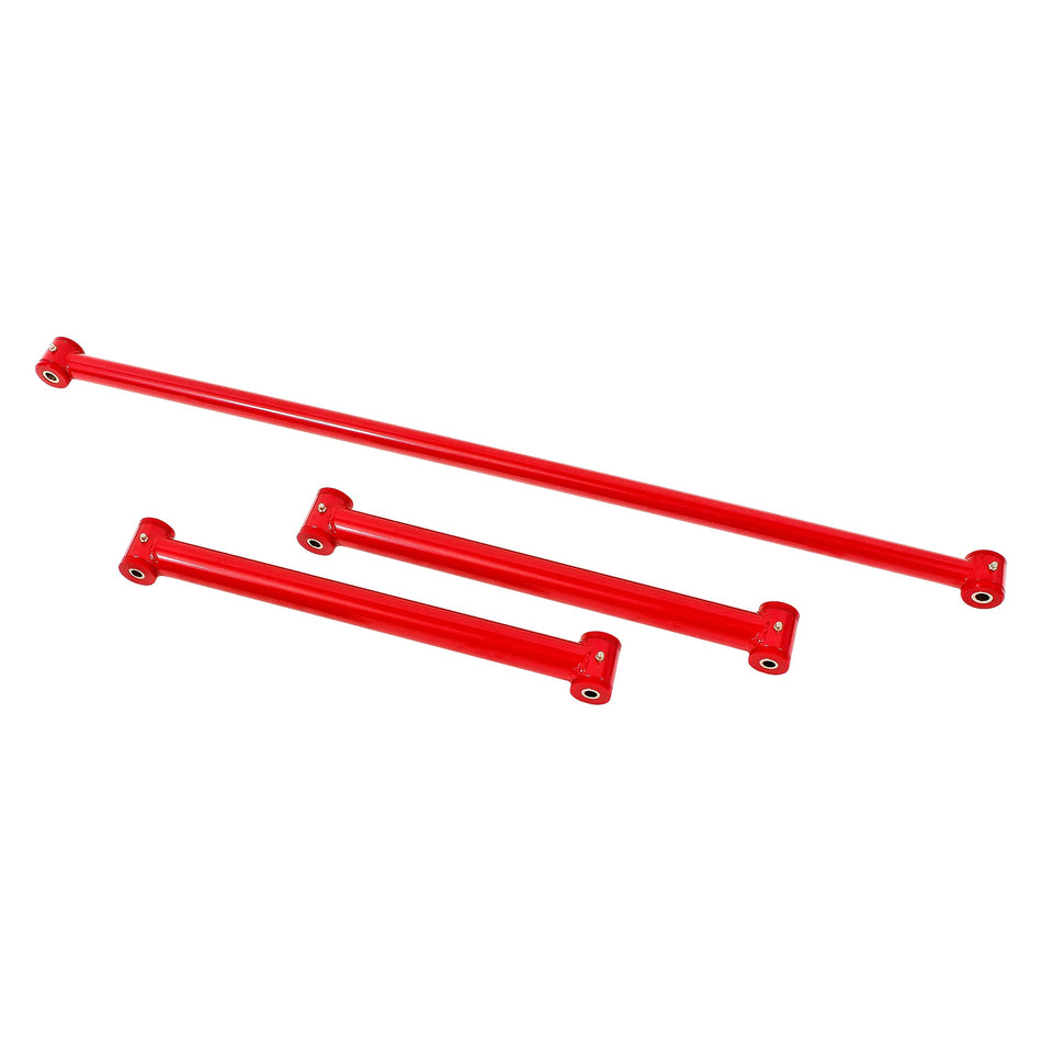BMR Suspension RSK031R Rear suspension kit, non-adjustable, poly (TCA001, PHR001) Red 1982-2002 3rd Gen F-Body