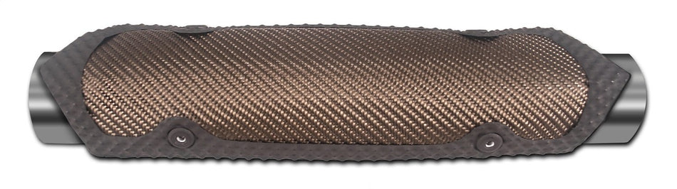 Thermo-Tec 11551 Carbon Fiber Pipe Shield - 3.75 X 5.75 W/Clamps