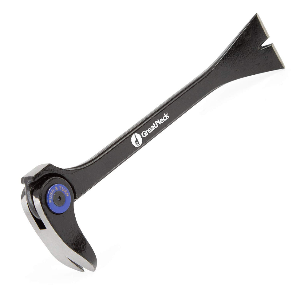 GreatNeck 70012 8 Inch Multi-Function Nail Puller and Pry Bar