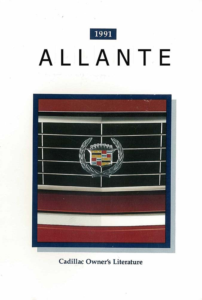 bishko automotive literature 1991 Cadillac Allante Owners Manual User Guide Reference Operator Book Fuses