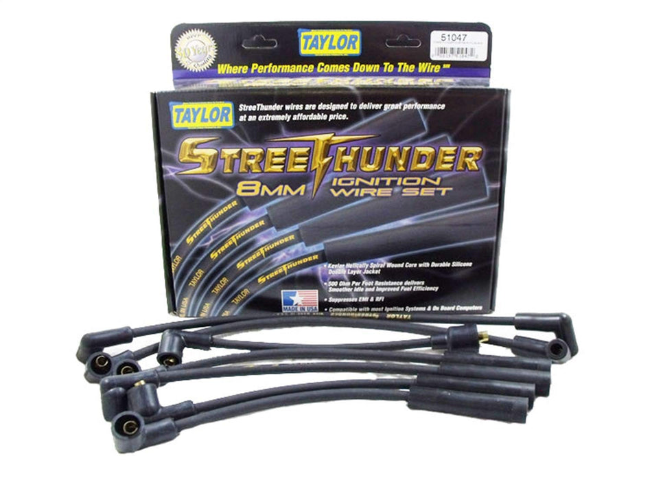 Taylor Cable 51047 Streethunder custom 6 cyl black