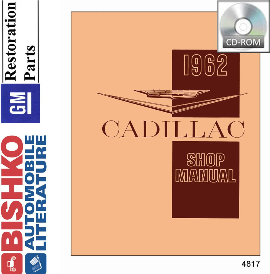 bishko automotive literature Shop Service Repair Manual CD for The 1962 Cadillac 60 62 75 Fleetwood