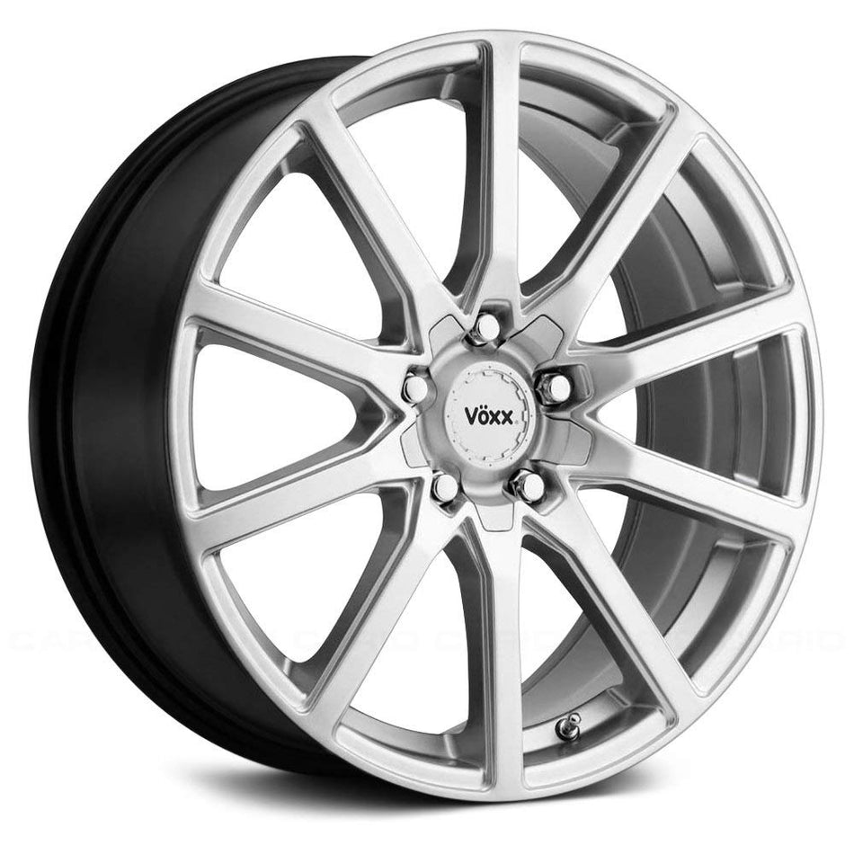 VOXX Este Rim 17X7.5 5X100/5X114.3 Offset 40 Bright Silver (Quantity of 1)