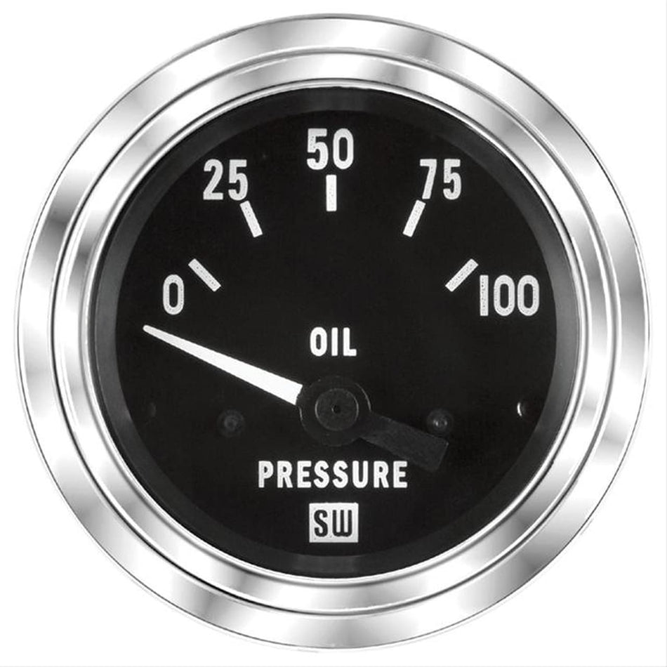 Stewart Warner Oil Pressure Gauge 0-100 PSI
