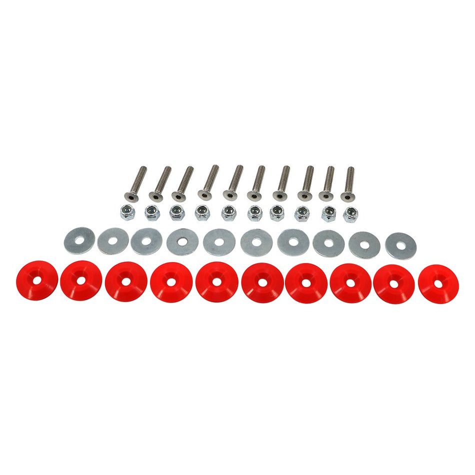 Dominator Race Products 1200-RD Red Body Bolt Kits 10pc