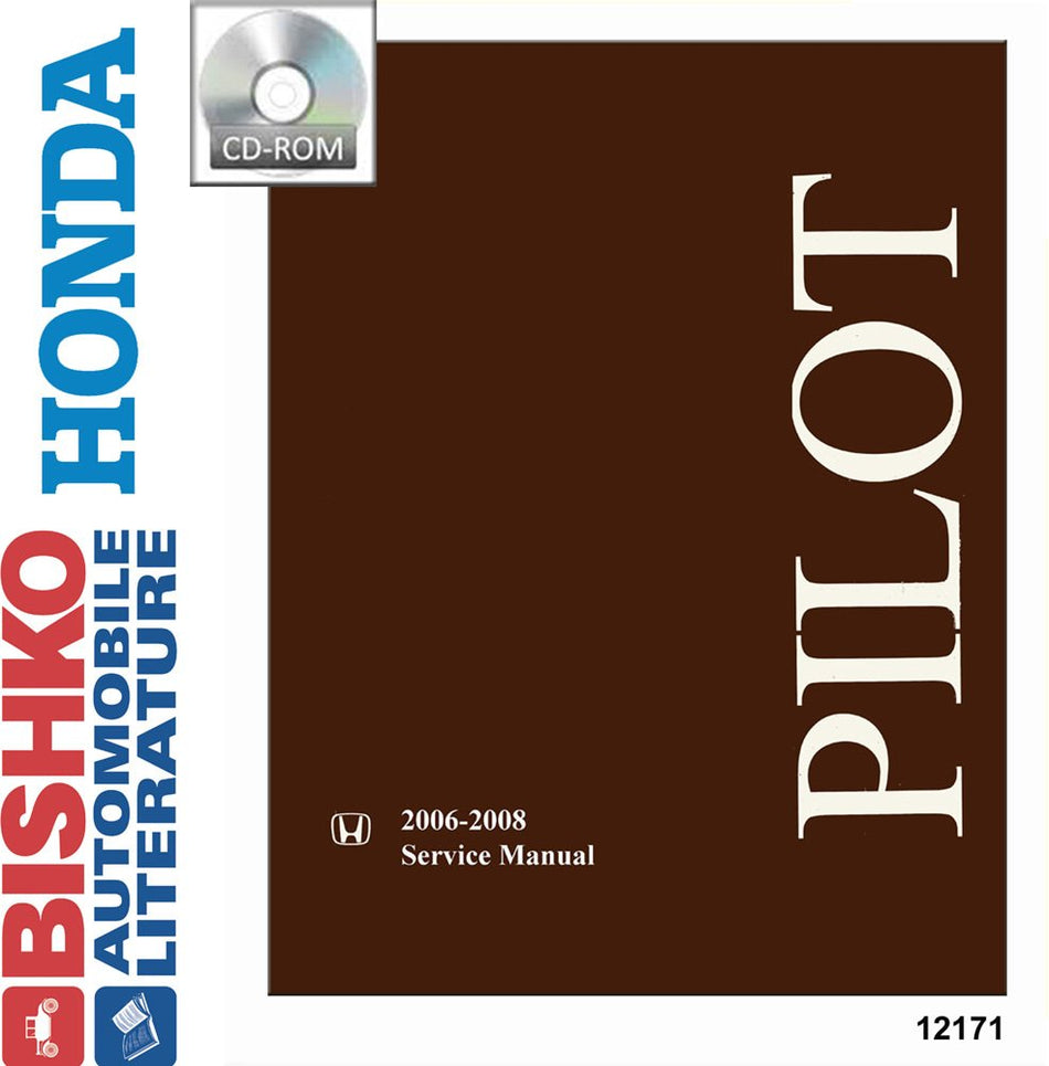 TSCTBA Moptrek terature - Shop Service Repair Manual CD Engine Electrical OEM for The 2006 2007 2008 Honda Pilot