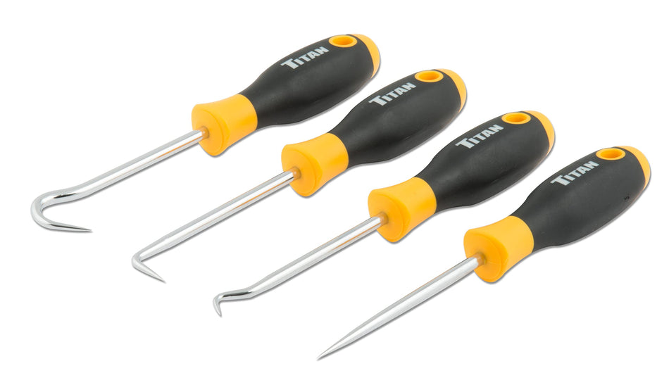 Titan 17222 4-Piece Pick and Hook Set