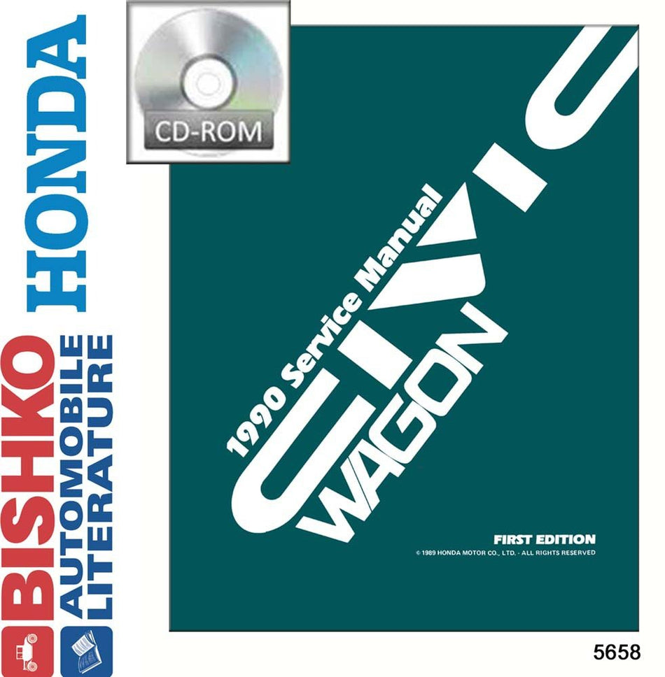bishko automotive literature - Shop Service Repair Manual CD Engine Drivetrain Wiring for The 1990 Honda Civic Wagon