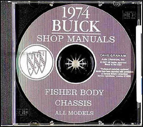 bishko automotive literature 1974 Buick Apollo Century Electra Wagon Shop Service Repair Manual CD Engine
