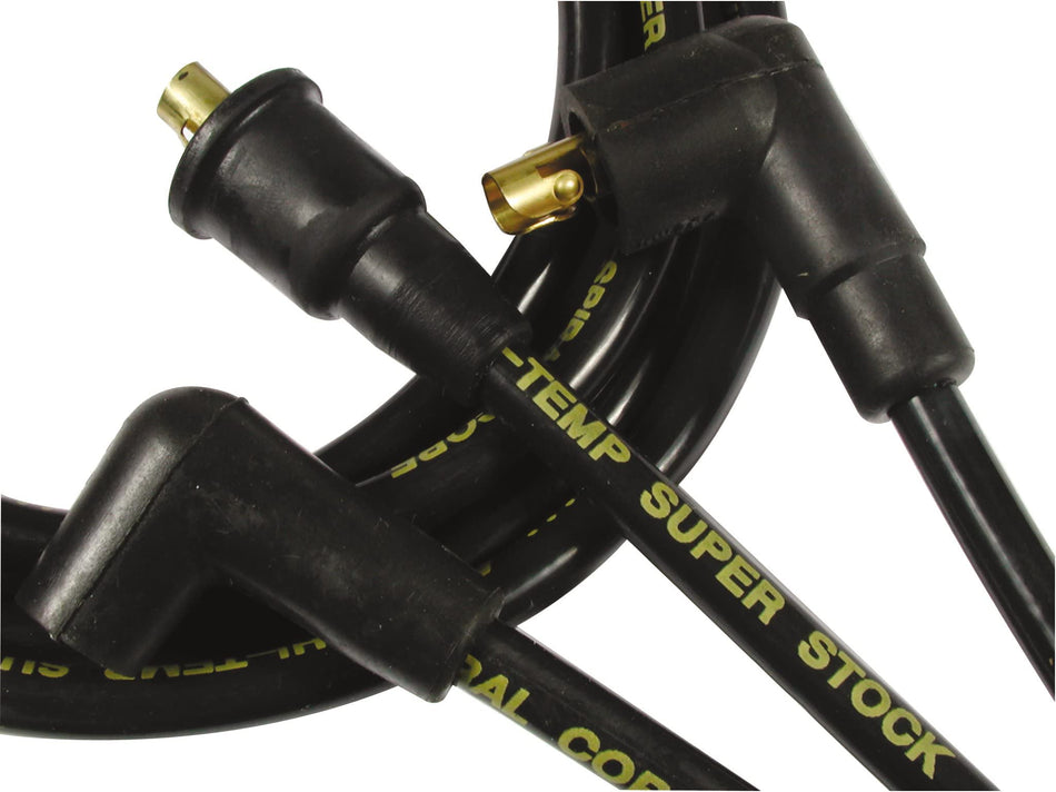 ACCEL 5072K Spark Plug Wires - 8mm Super Stock Spiral CUST BK