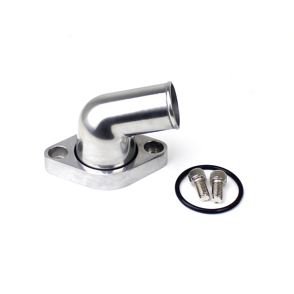 PCE by Speedmaster PCE191.1010 Fits Chevy SBC 350 15 Degree Swivel Aluminum Thermostat Housing Water Neck Polished