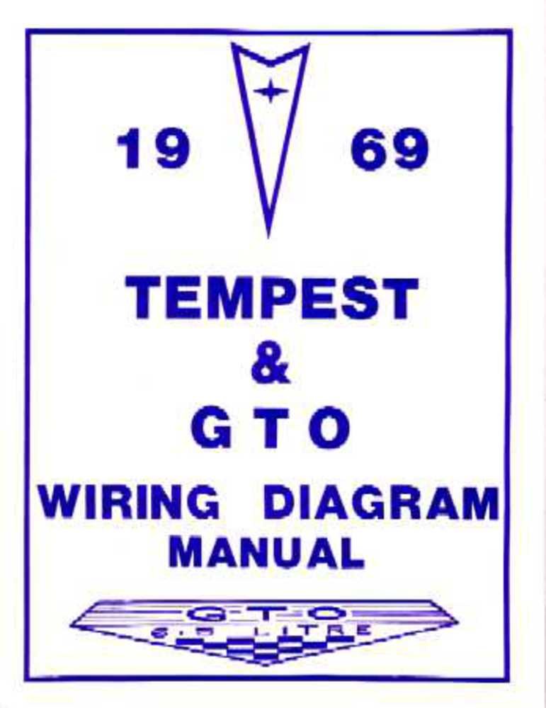 bishko automotive literature 1969 Pontiac GTO Tempest Electrical Wiring Diagrams Schematics Manual Book OEM