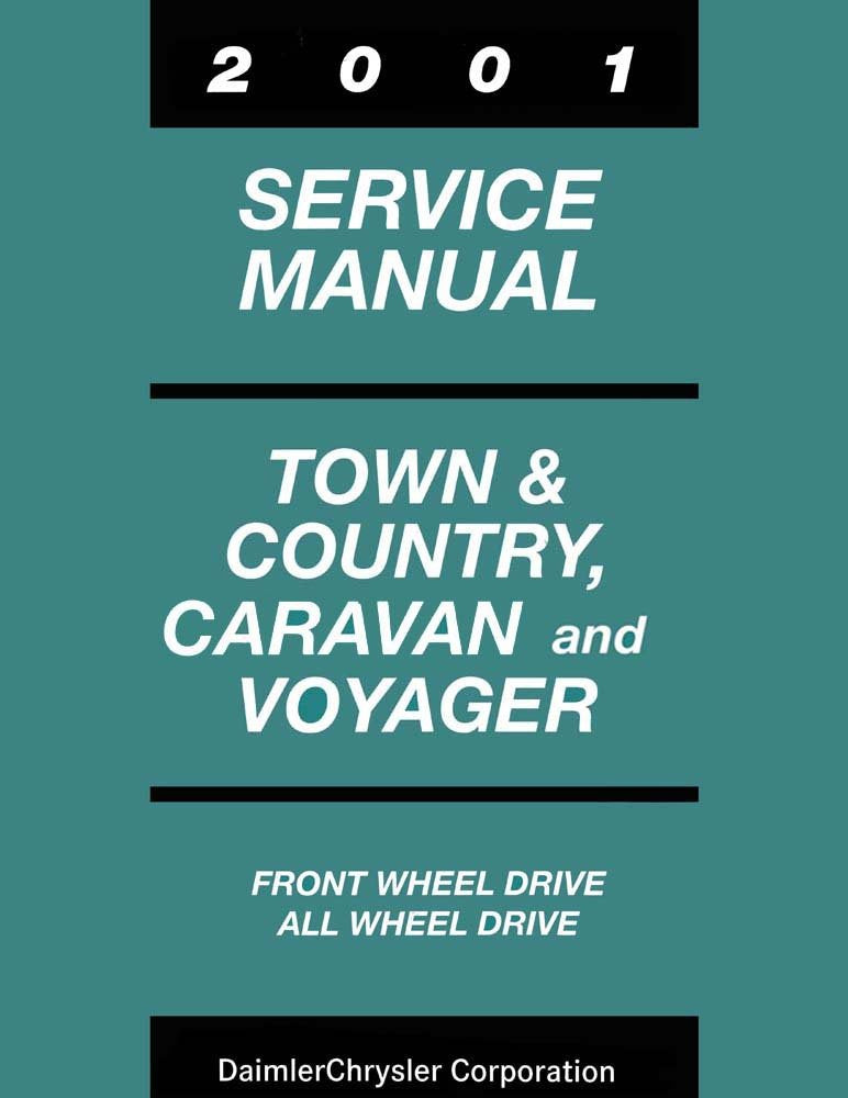 bishko automotive literature 2001 Town & Country Caravan Voyager Shop Service Repair Manual Book Engine OEM