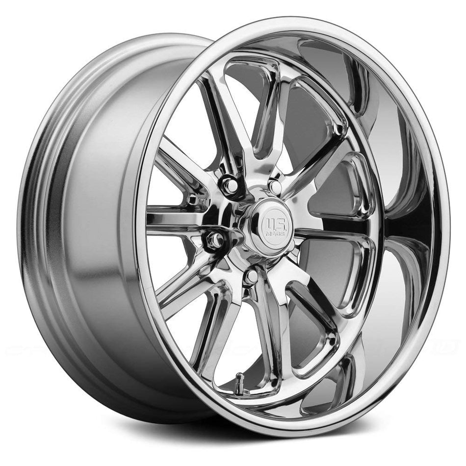 US Mags U110 RAMBLER Chrome Plated Finish Wheel with Aluminum (18 x 8. inches /5 x 127 mm, 1 mm Offset)