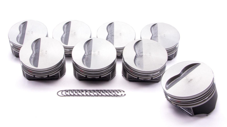 KB Performance Pistons 9907HC.030-5cc Flat Top Piston Set for Small Block Chevrolet