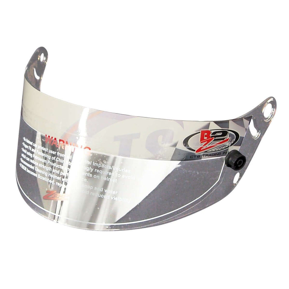 Zamp Silver Mirror Z-20 Series Helmet Shield RZ-34 Model Helmets P/N HASZ20SM