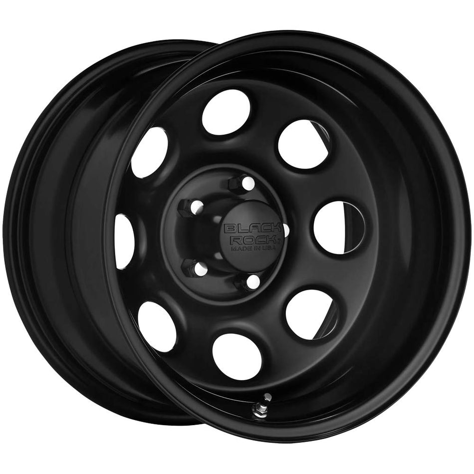 BLACK ROCK 997B SOFT 8 Wheel with Matte (0 x 8. inches /5 x 139 mm, -19 mm Offset)