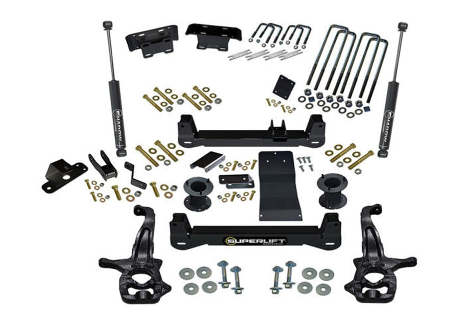 RealTruck SUPERLIFT SUSPENSION 4" Lift Kit for Silverado/Sierra | Complete Lift Kit with Strut Spacers & Rear Shadow Shocks | K299 | Fits 2019-2022 Chevrolet Silverado Trailboss/GMC Sierra 1500 AT4