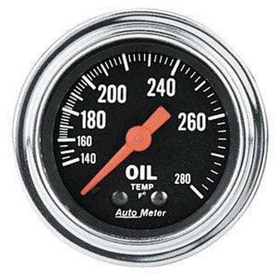 Auto Meter 2441 Traditional Chrome Mechanical Oil Temperature Gauge