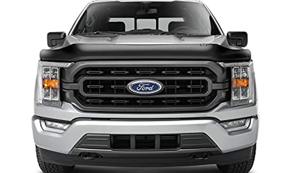 Auto Ventshade [AVS] Bugflector / Hood Shield | Fits 2021 - 2024 Ford F-150, (Excludes Tremor, Platinum, King Ranch), 1 pc. | Dark Smoke - 23621