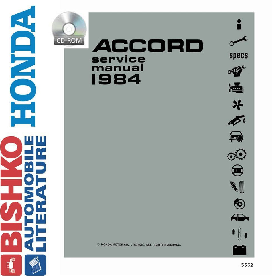 bishko automotive literature - Shop Service Repair Manual CD Engine Drivetrain Wiring OEM for The 1984 Honda Accord