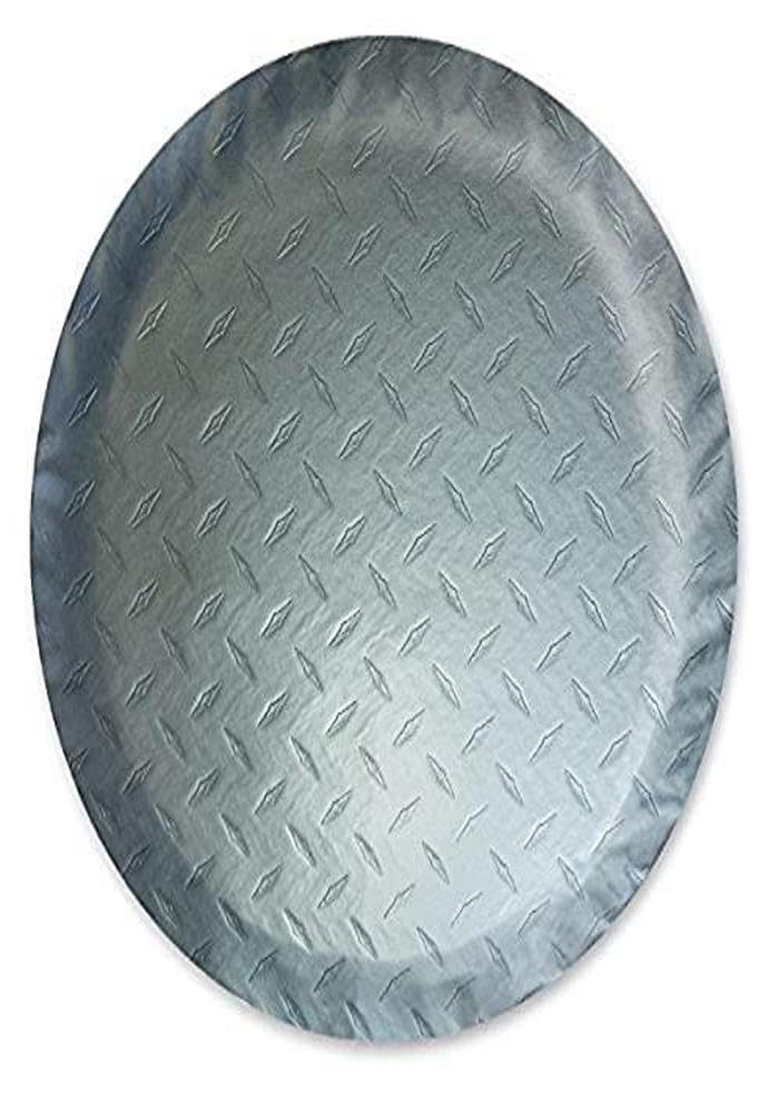 ADCO 9760 Silver Diamond Plated Steel Vinyl Spare Tire Cover O, (Fits 21 1/2 Diameter Wheel)