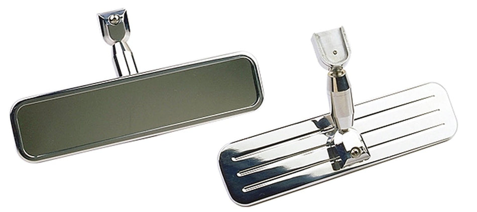 Trans-Dapt Performance 8974 Rearview Mirror 8.25 in. Ball-Milled Pinstripes Billet Aluminum Rearview Mirror