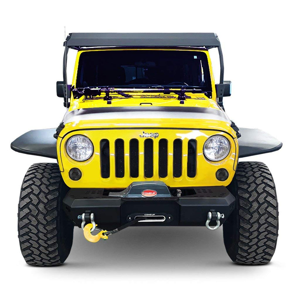 Warrior 6567 - MOD Series Stubby Black Front Winch HD Bumper
