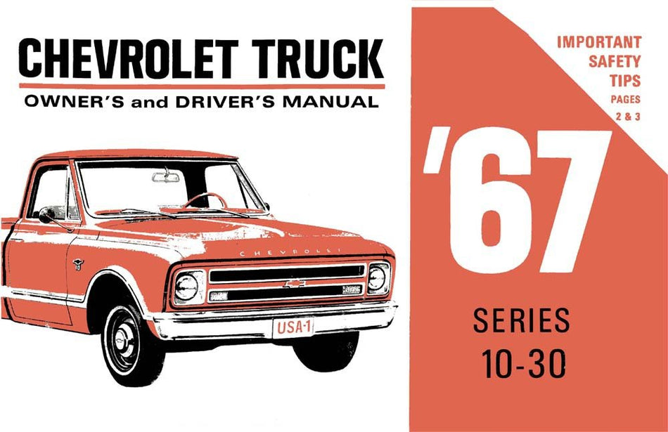 bishko automotive literature 1967 Chevrolet Truck Owners Manual User Guide Reference Operator Book Fuses