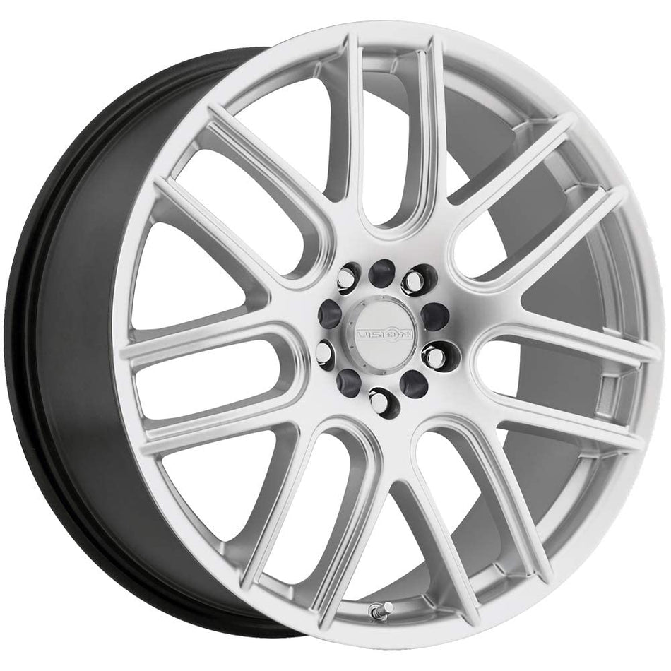 Vision 426 Cross Custom Wheel - 16X7, 38 Offset, 5X108 Bolt Pattern, 73.1Mm Hub - Winter Paint Silver Rim