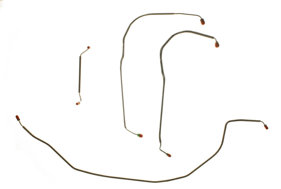 The Right Stuff CKT7103S Stainless Power Disc Front Brake Line Kit, 4 Piece
