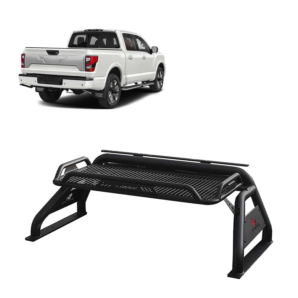 Black Horse Atlas Roll Bar RB-BA1B - Black Compatible with 2000 -2022 Dodge Ram 1500 / 2500 / 3500 F-150 / Titan / Sierra 1500 / 2500/3500 Tundra / Silverado 1500 / 2500 / 3500