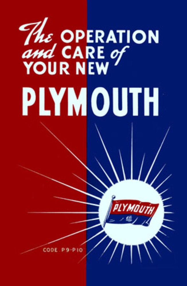 bishko automotive literature 1940 Plymouth Owners Manual User Guide Reference Operator Book Fuses Fluids