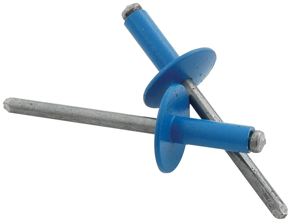Allstar ALL18174  Large Head Rivet, Aluminum, Pepsi Blue, Pack of 250