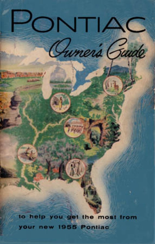 bishko automotive literature 1955 Pontiac Owners Manual User Guide Reference Operator Book Fuses Fluids