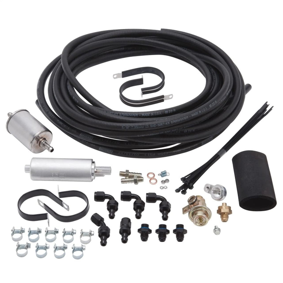 Edelbrock 3653 E-Street Fuel Injection System Kit Return-Type Preset 58 PSI