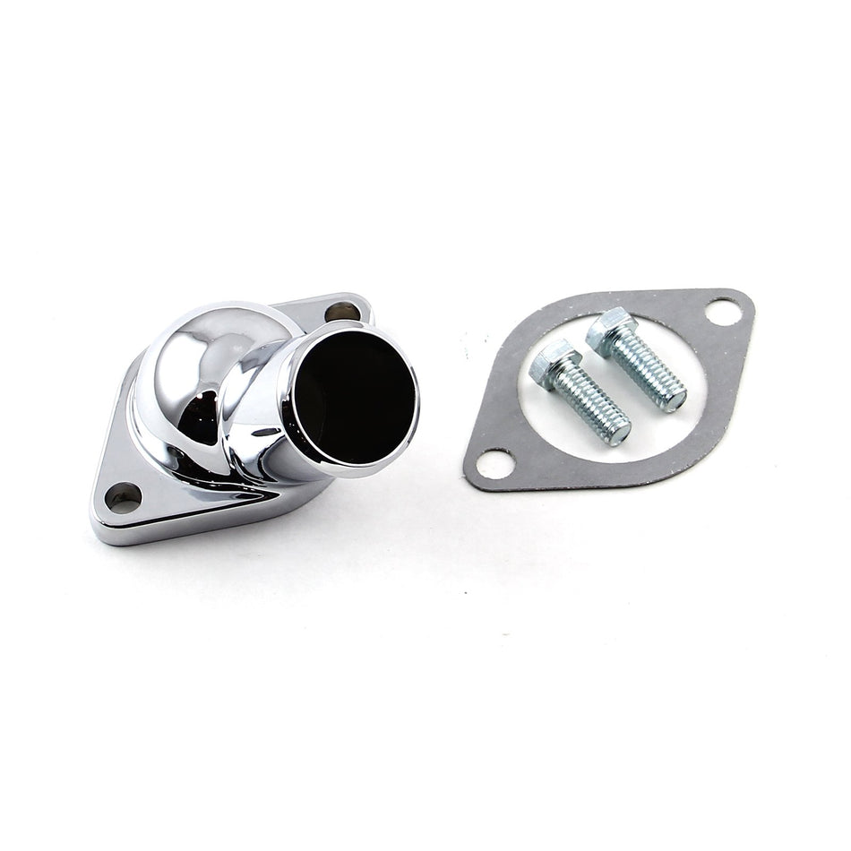 PCE by Speedmaster PCE191.1001 Fits Chevy SBC 350 1968-86 45 Degree Thermostat Housing Water Neck Chrome