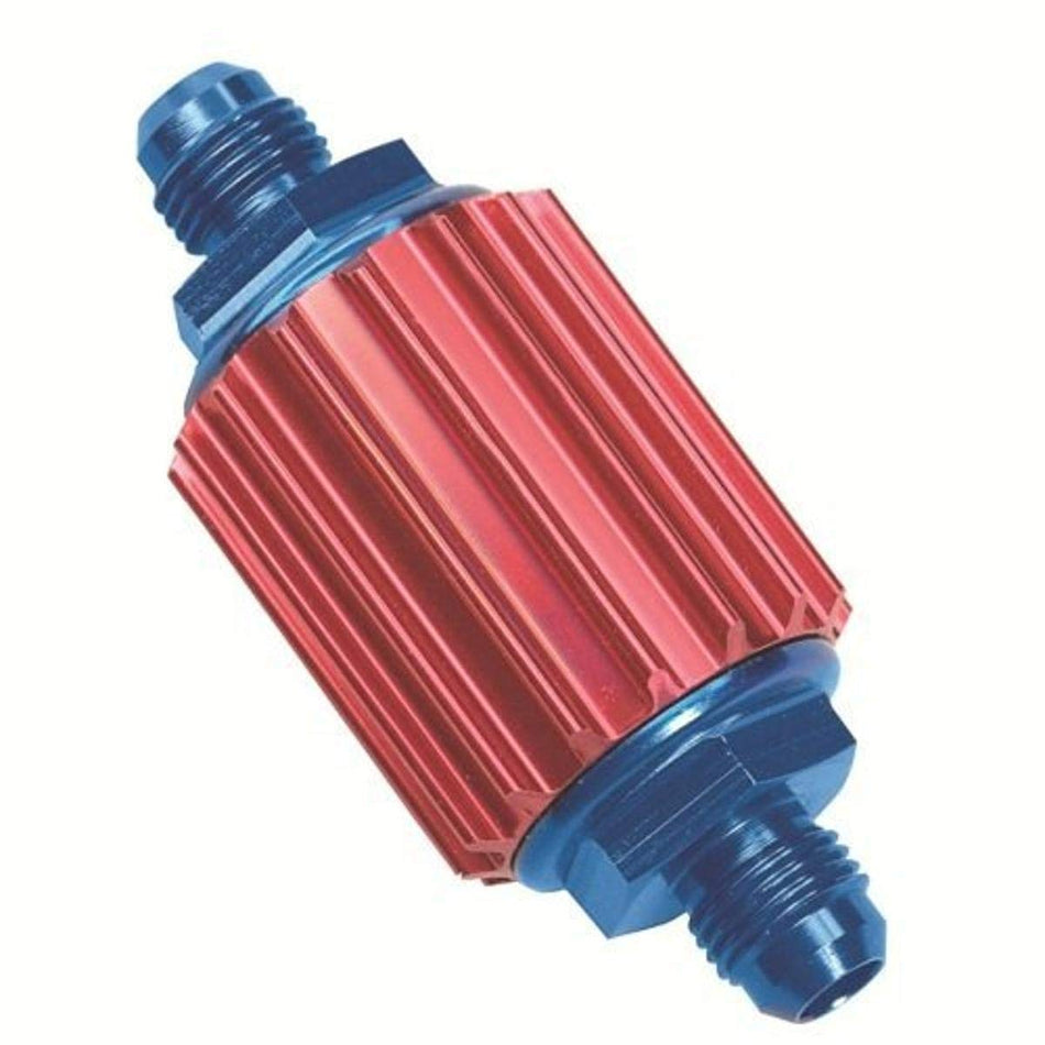 Professional Products 10216 Red/Blue -6 AN Inline Fuel Filter
