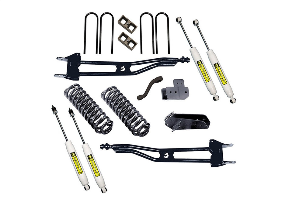 RealTruck SUPERLIFT SUSPENSION 4" Lift Kit for Ford F-150 | Complete Lift Kit with Front & Rear Shadow Series Shocks and Super Runner Radius Arms | K555 | Fits 1980-1996 Ford F-150 4WD